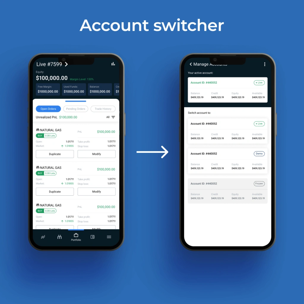 Updated Account View & Streamlined Account Switching Updated Account View Streamlined Account Switching